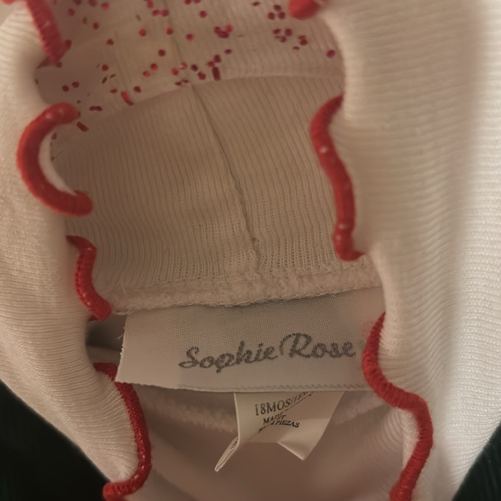 Sophie Rose Corduroy Christmas Jumper w Turtle Neck Bodysuit 18 Months - Picture 2 of 5